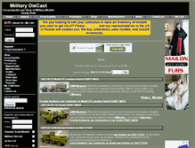 Tablet Screenshot of militarydiecast.com